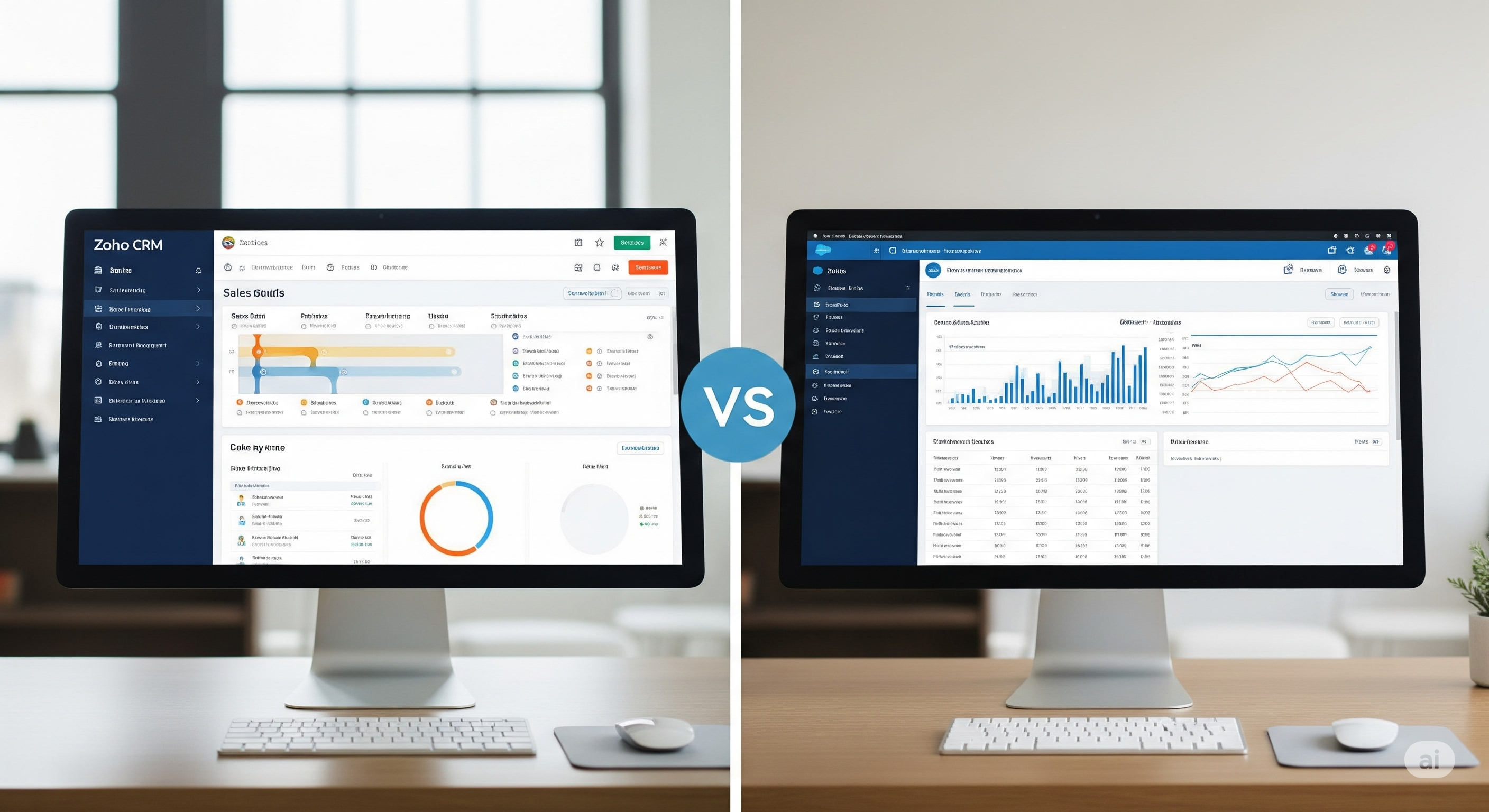 Zoho CRM vs Salesforce Detailed Feature Comparison 2025