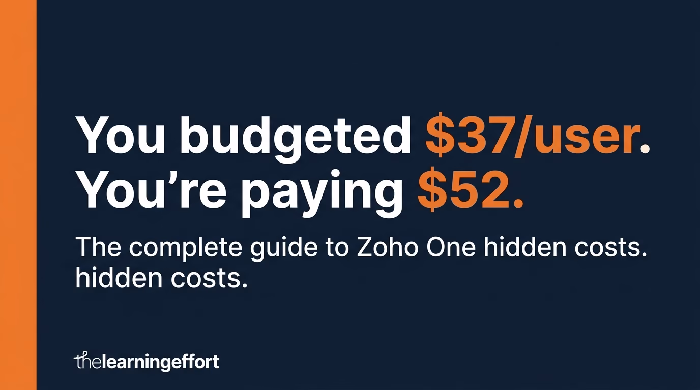 Zoho One Hidden Costs 2026 Complete Guide